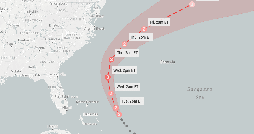 image-20 Furacão Erin é um dos mais rápidos em intensificação na história do Atlântico